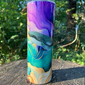 Colourful Whales Tumbler